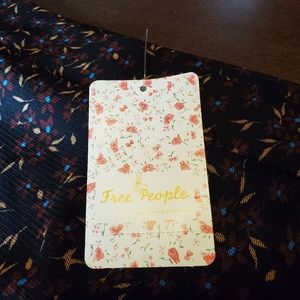 NWT Free People dark night floral maxi skirt.
